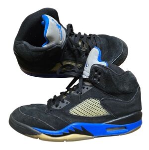 Jordan Athletic Shoes Black Blue Gold